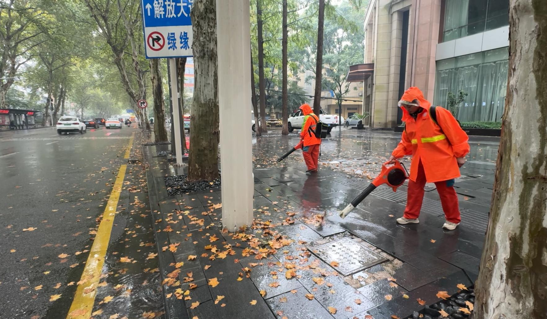 江岸区雨天扫落叶有技术含量2.jpg